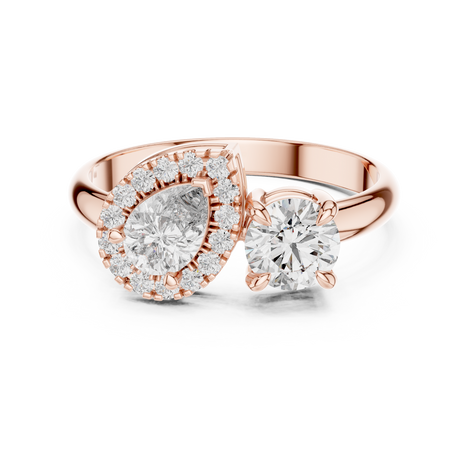 Toi et Moi Halo Ring