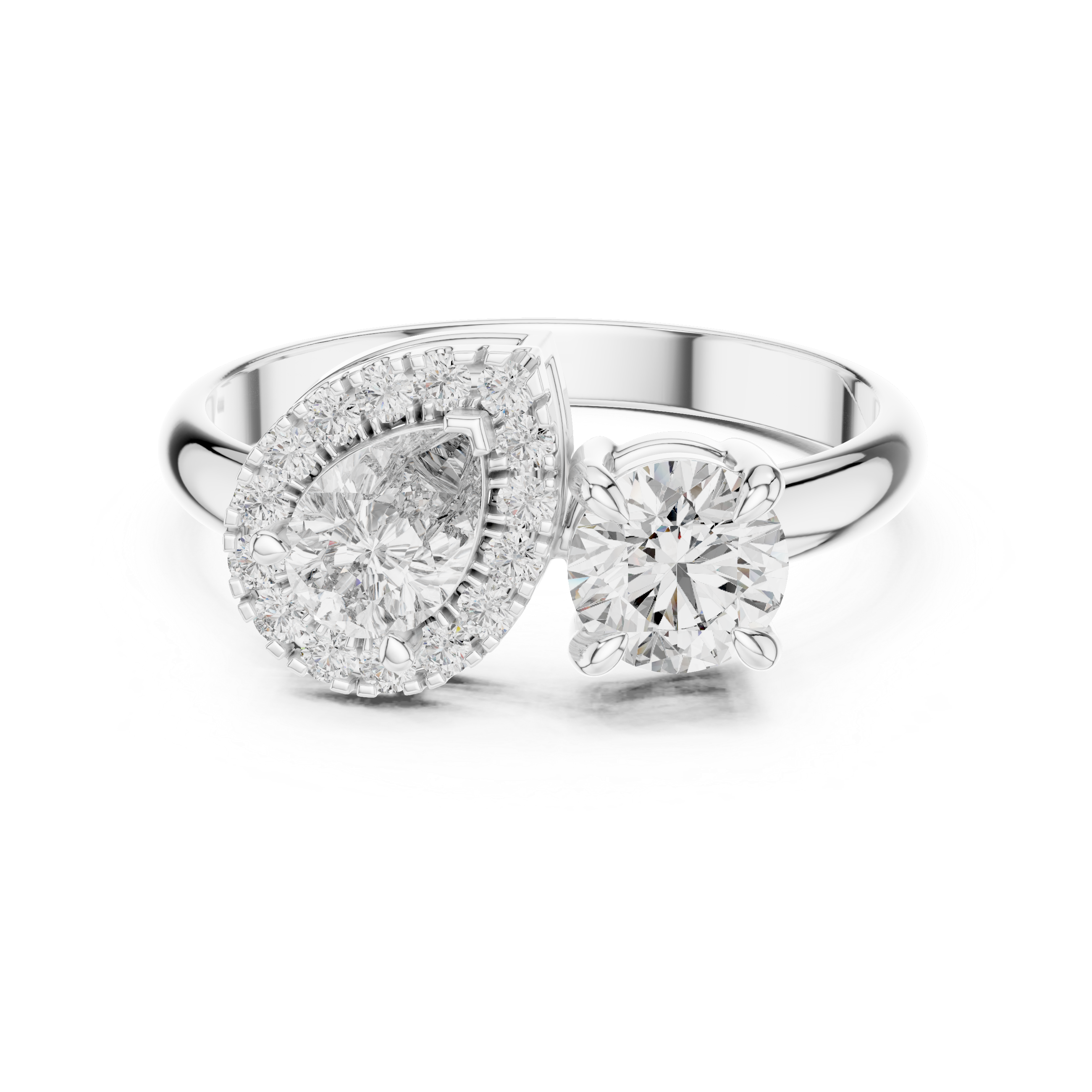 Toi et Moi Halo Ring