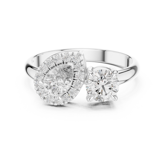 Toi et Moi Halo Ring