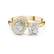 Toi et Moi Halo Ring
