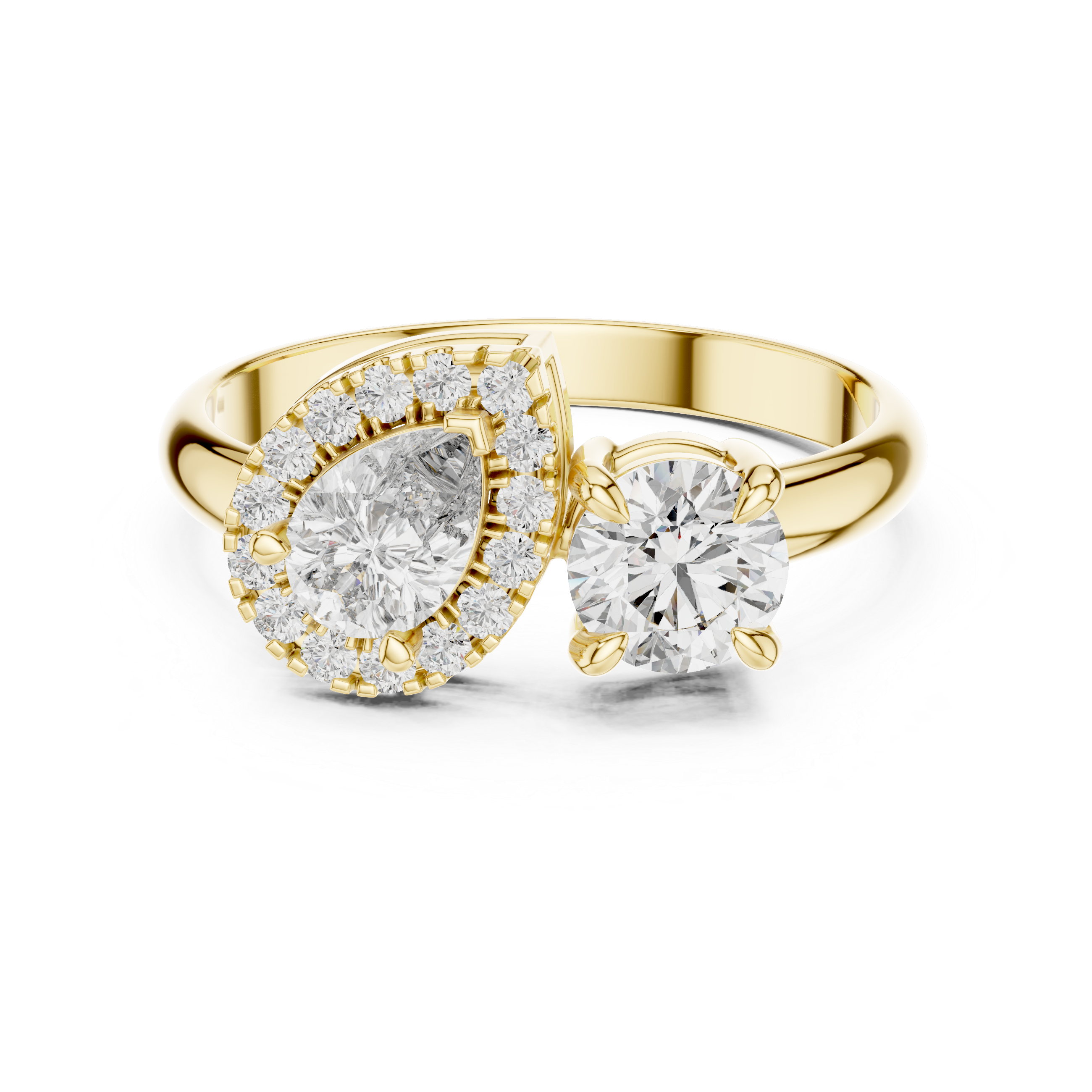 Toi et Moi Halo Ring