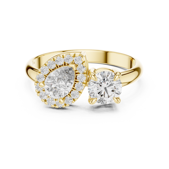 Toi et Moi Halo Ring