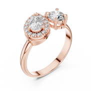 Toi et Moi Halo Ring