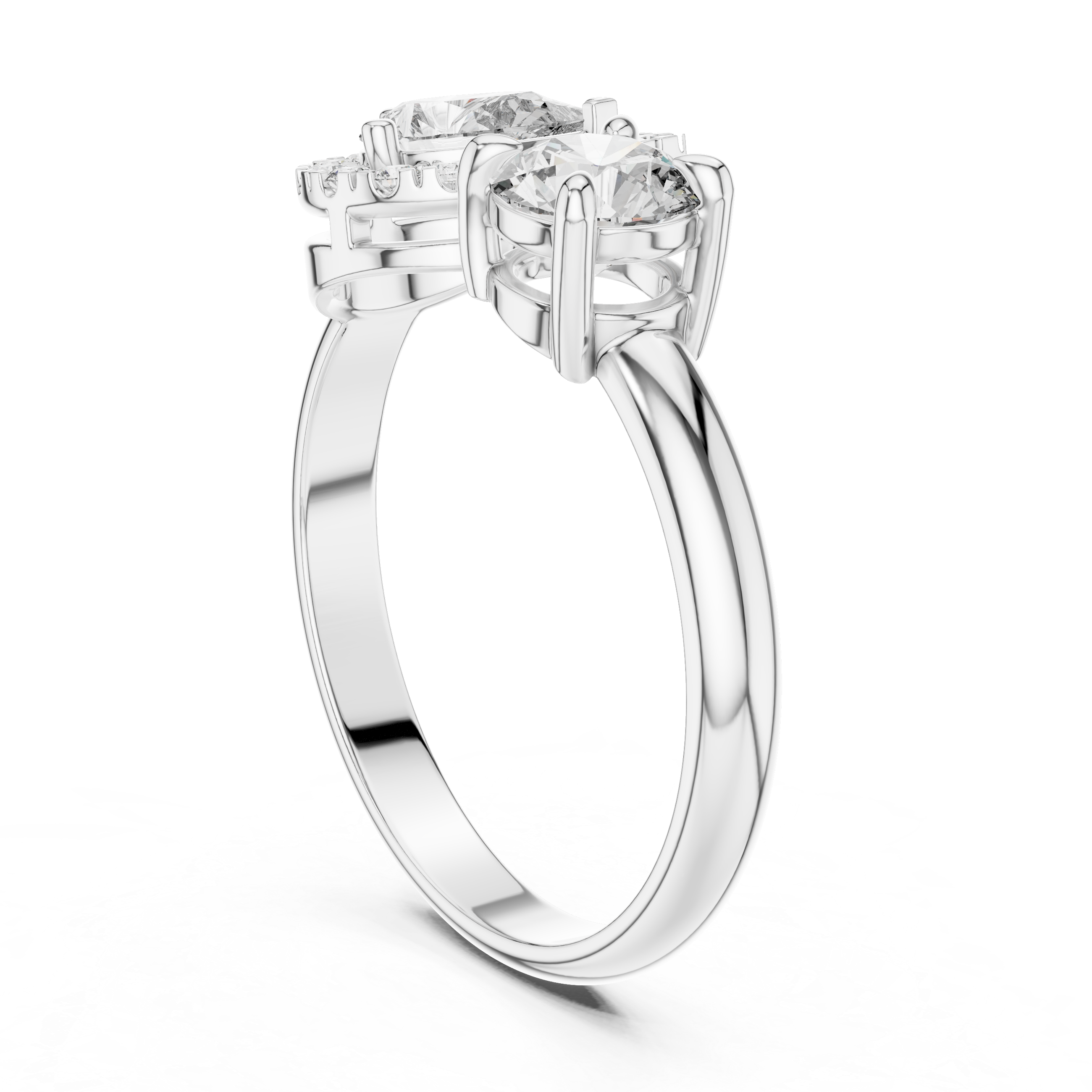 Toi et Moi Halo Ring