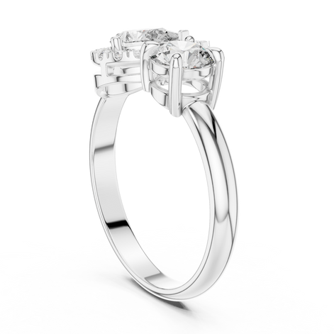 Toi et Moi Halo Ring