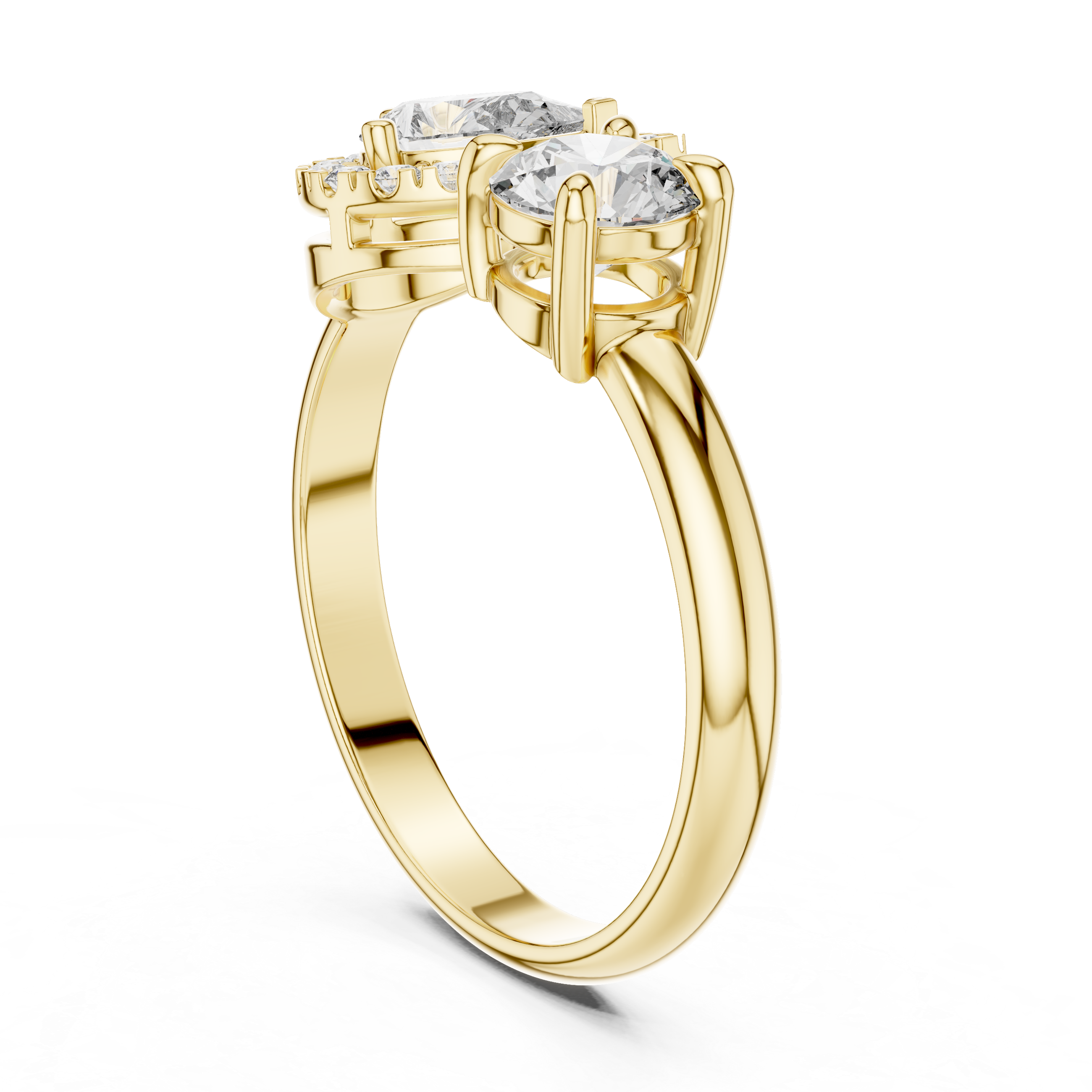 Toi et Moi Halo Ring