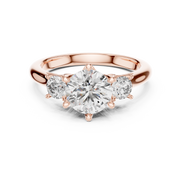 Oval Three-Stone Ring