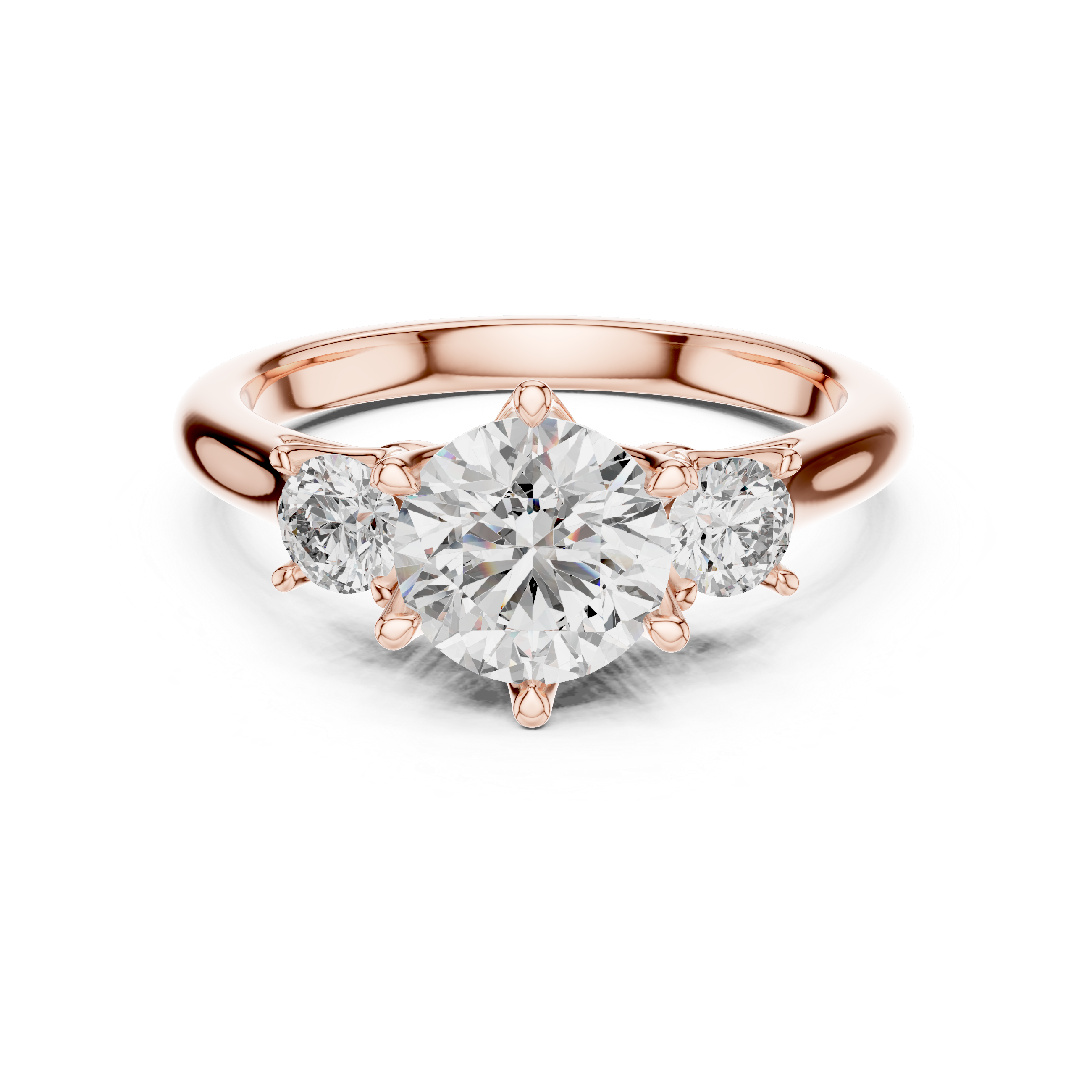 Oval Three-Stone Ring