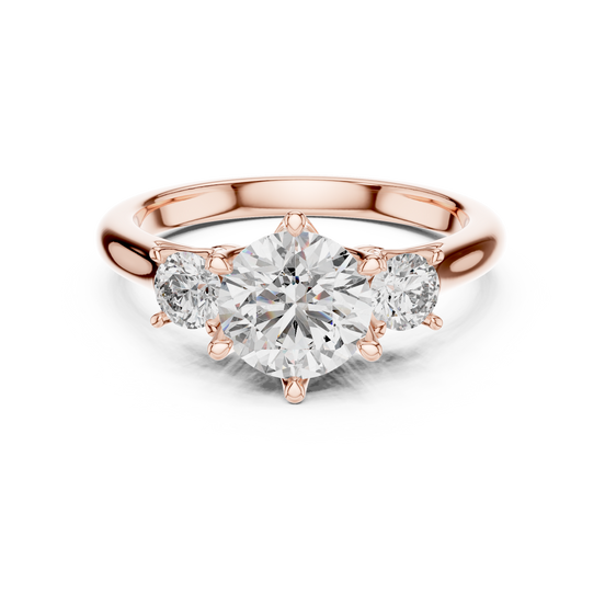 Oval Three-Stone Ring