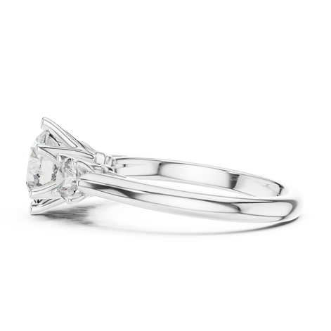 Oval Three-Stone Ring