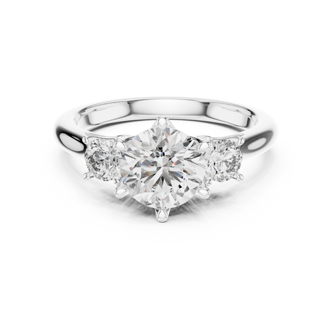 Oval Three-Stone Ring