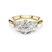 Oval Three-Stone Ring
