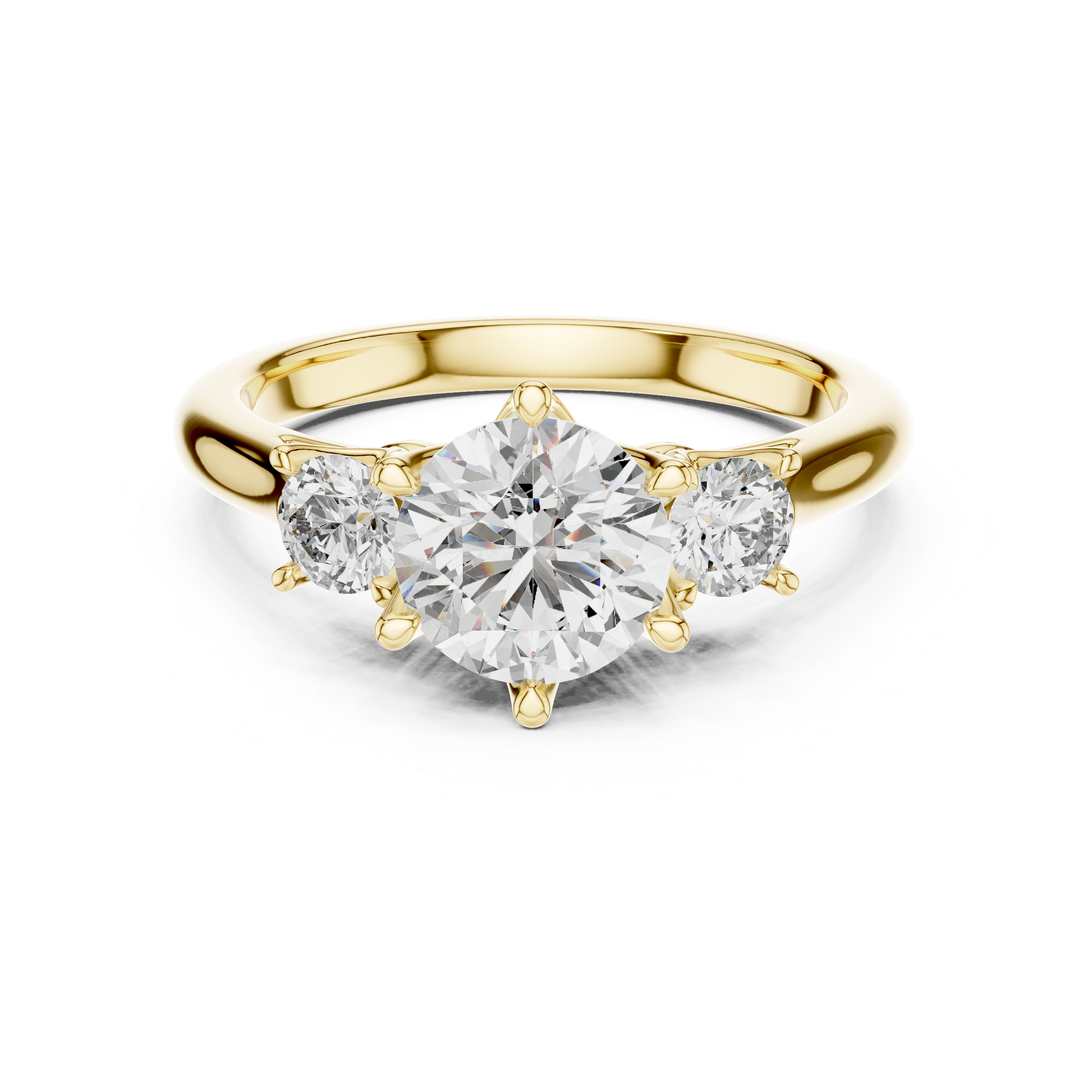 Oval Three-Stone Ring