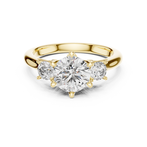 Oval Three-Stone Ring