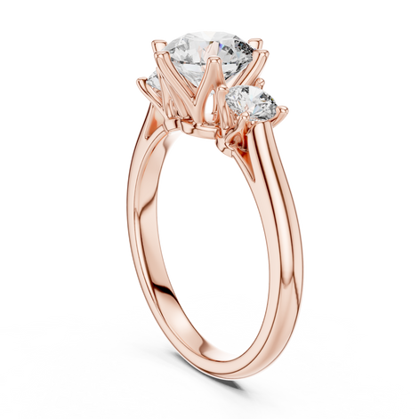 Oval Three-Stone Ring