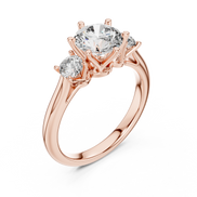 Oval Three-Stone Ring