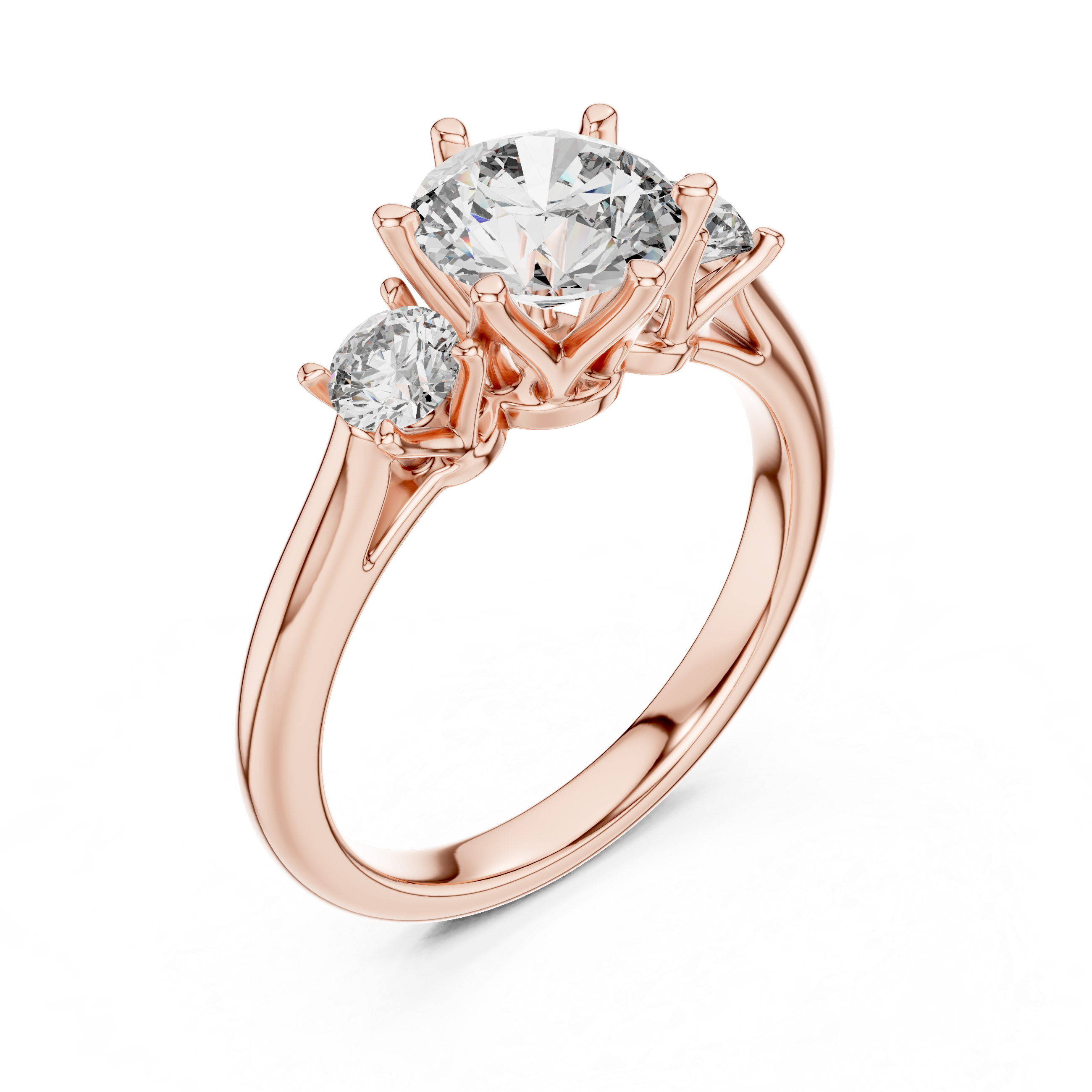 Oval Three-Stone Ring