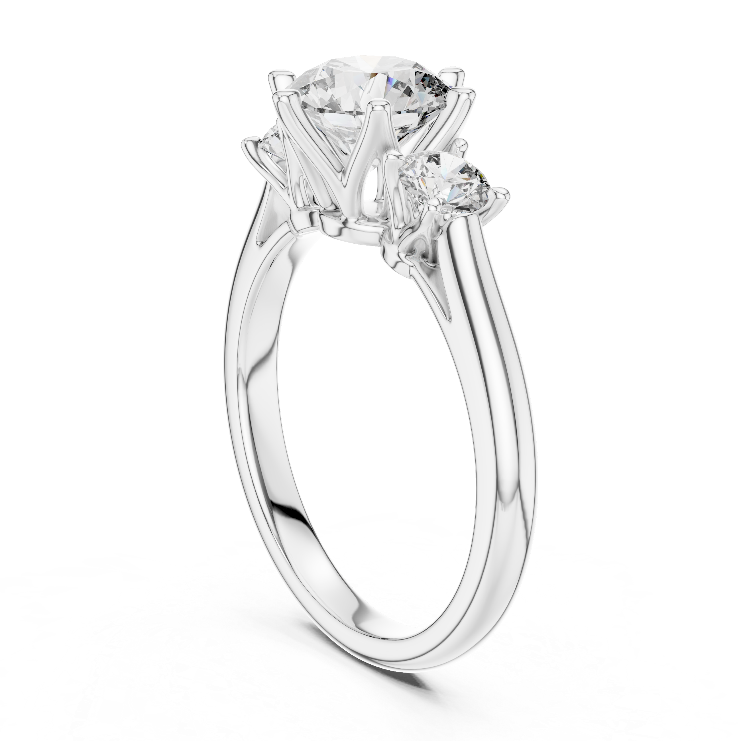Oval Three-Stone Ring