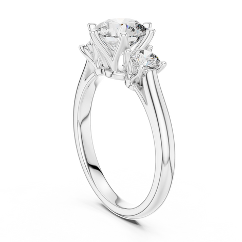 Oval Three-Stone Ring