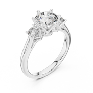 Oval Three-Stone Ring