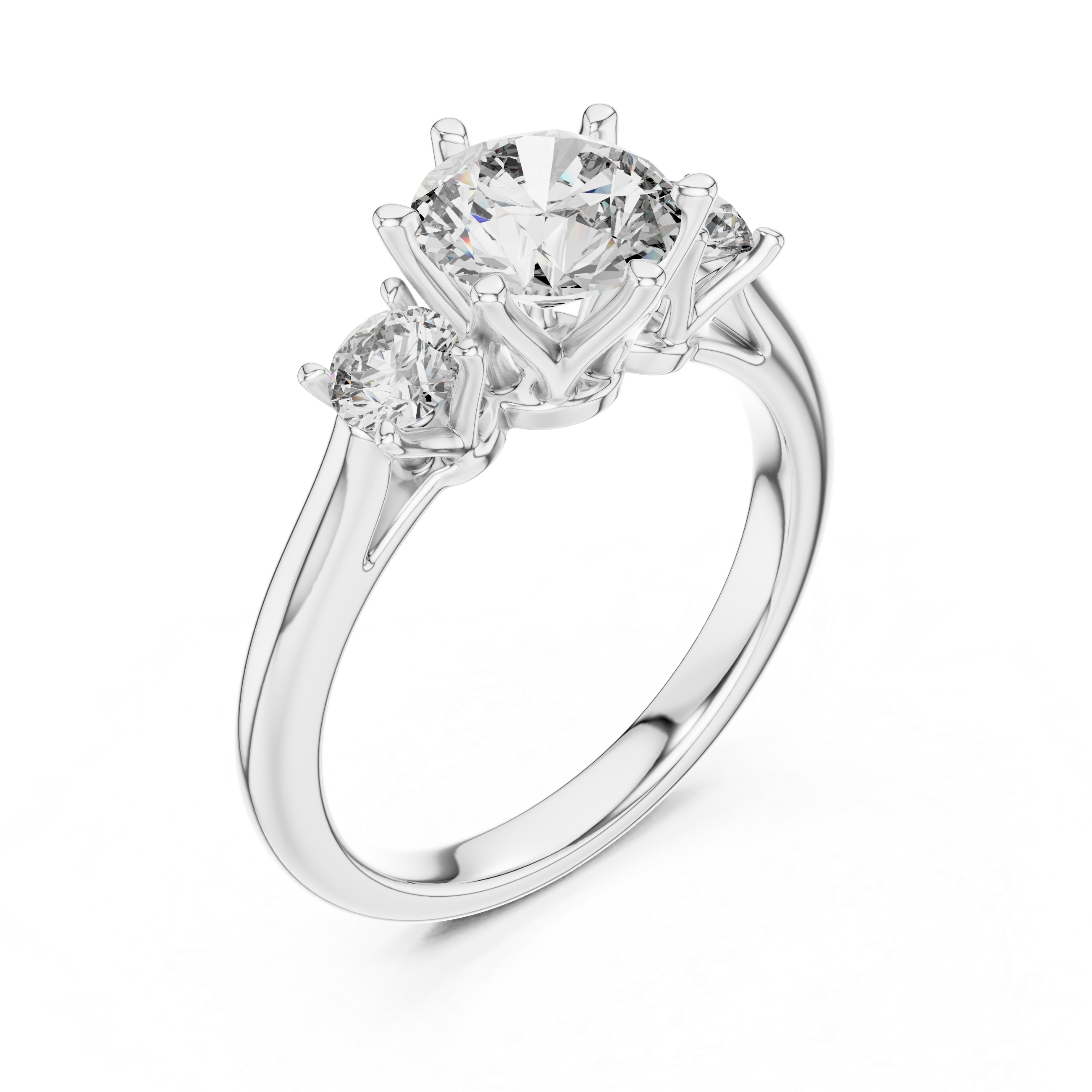 Oval Three-Stone Ring