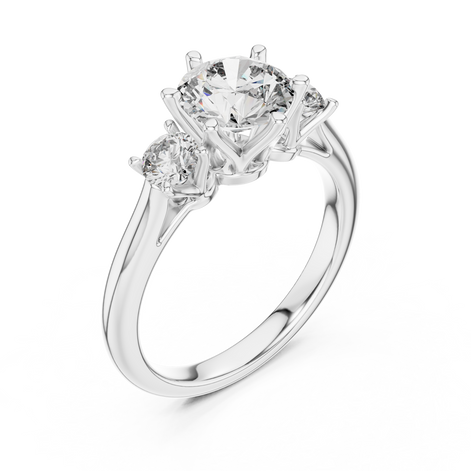 Oval Three-Stone Ring