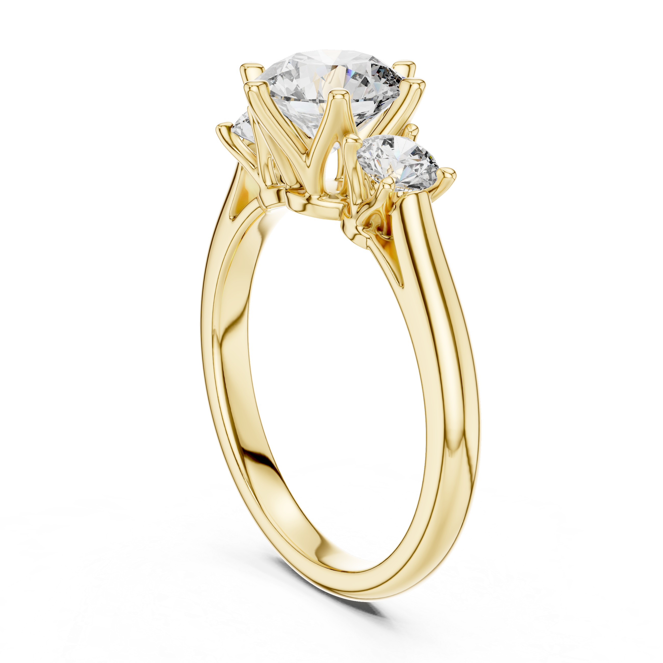 Oval Three-Stone Ring