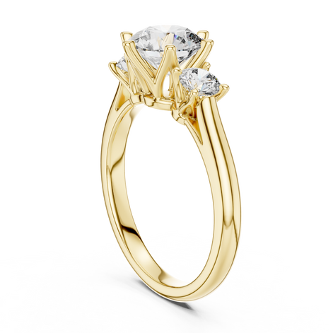 Oval Three-Stone Ring