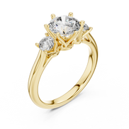 Oval Three-Stone Ring