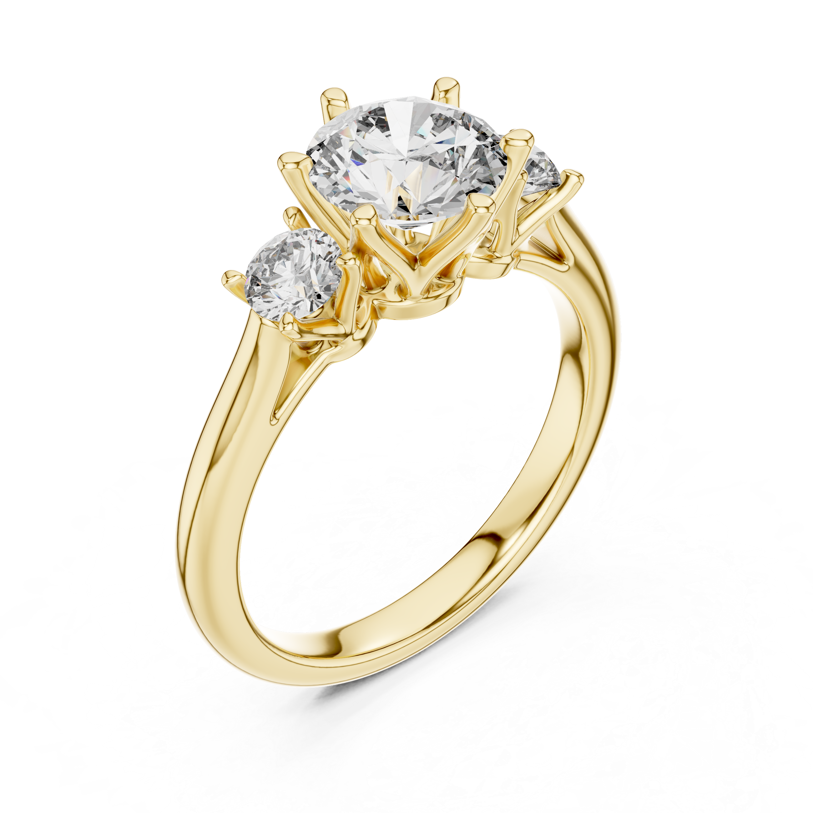 Oval Three-Stone Ring