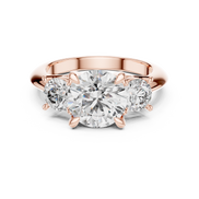 Round Three-Stone Ring
