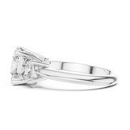 Round Three-Stone Ring