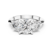 Round Three-Stone Ring