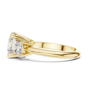 Round Three-Stone Ring