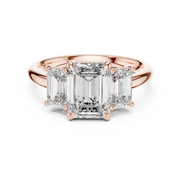 Emerald Three-Stone Ring