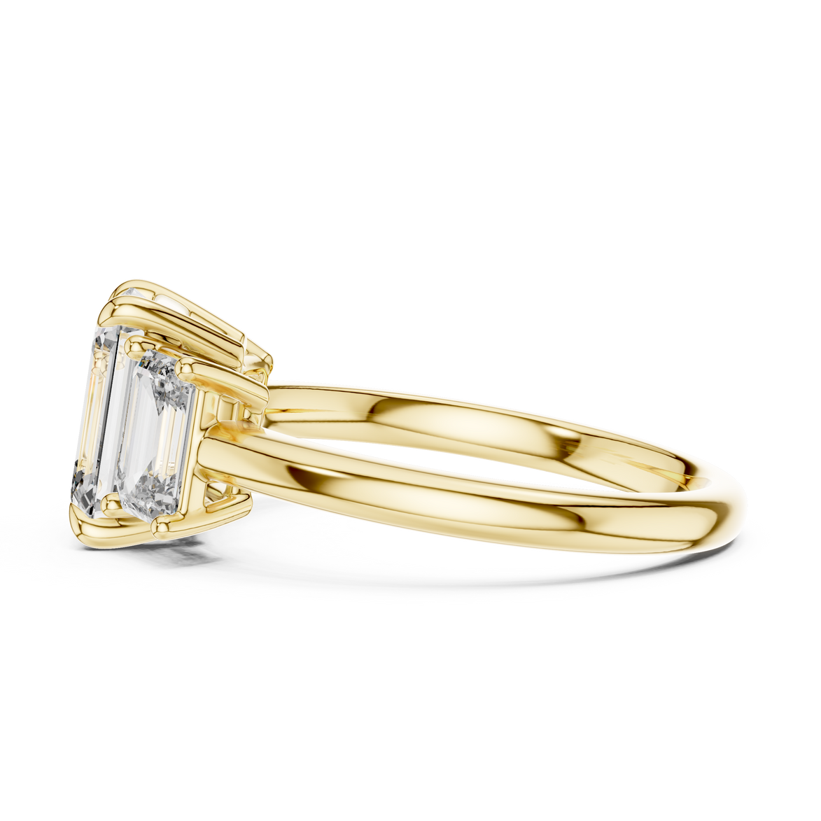 Emerald Three-Stone Ring