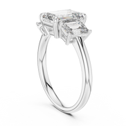 Emerald Three-Stone Ring