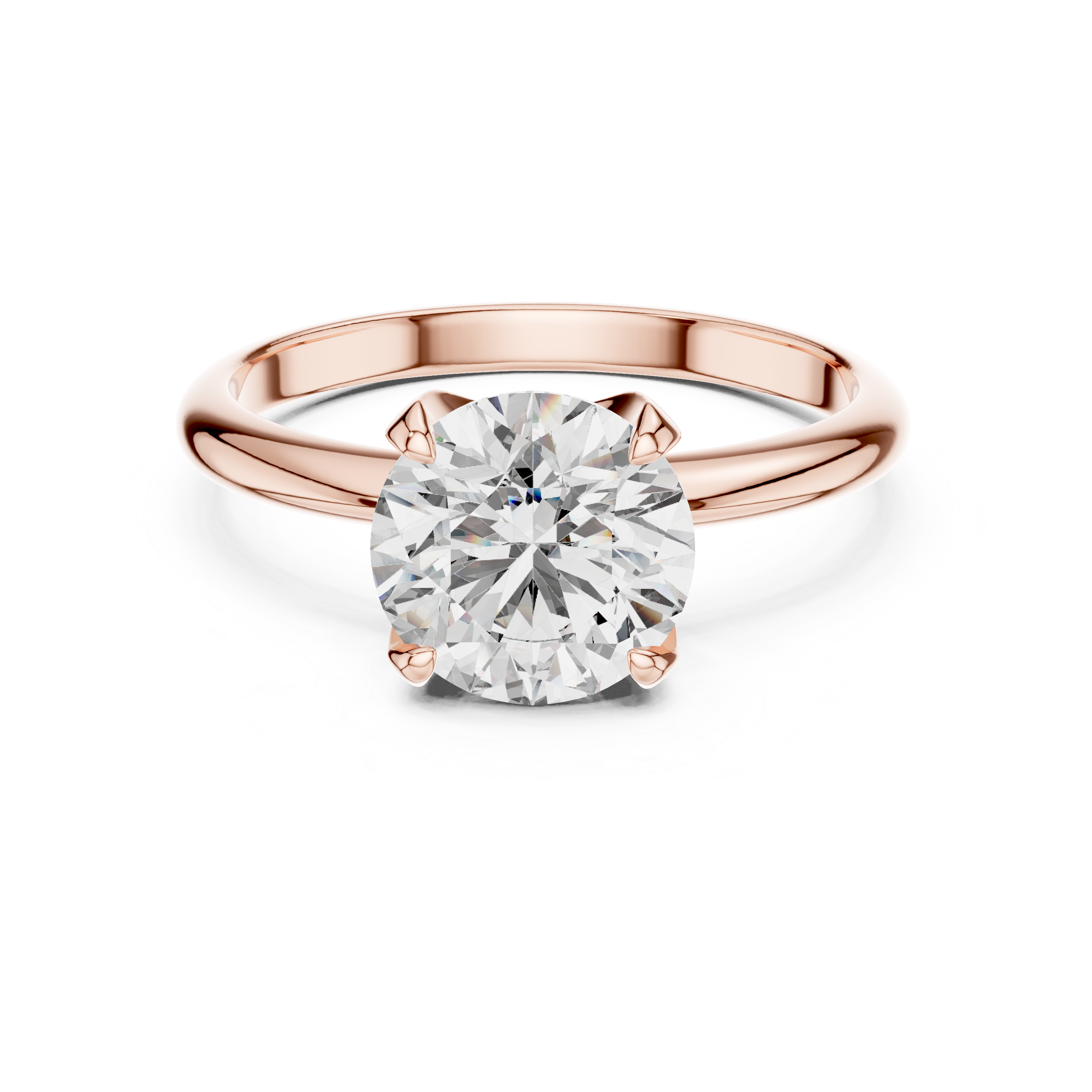 Round Brilliant Solitaire Ring – Bold Solitaire