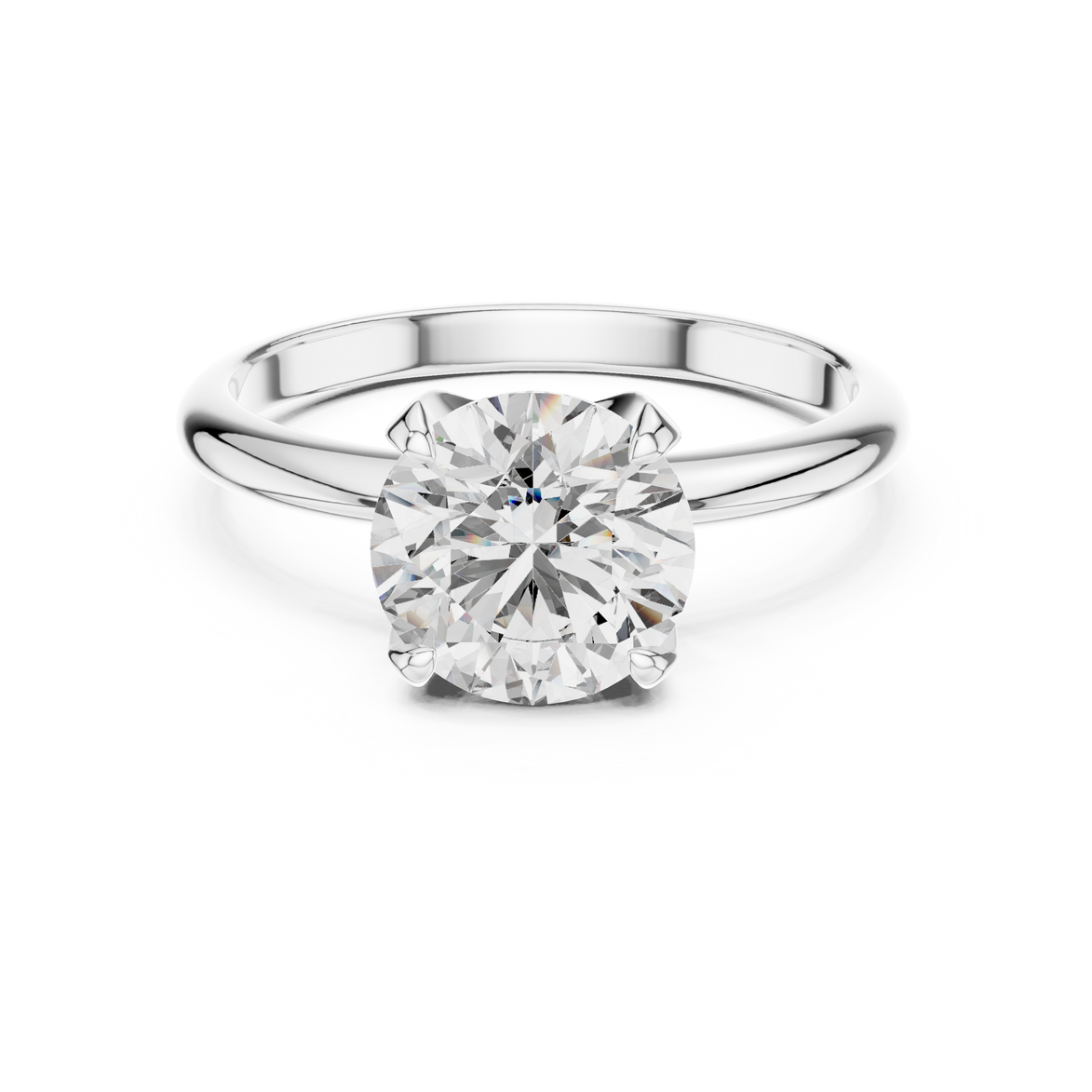 Round Brilliant Solitaire Ring – Bold Solitaire