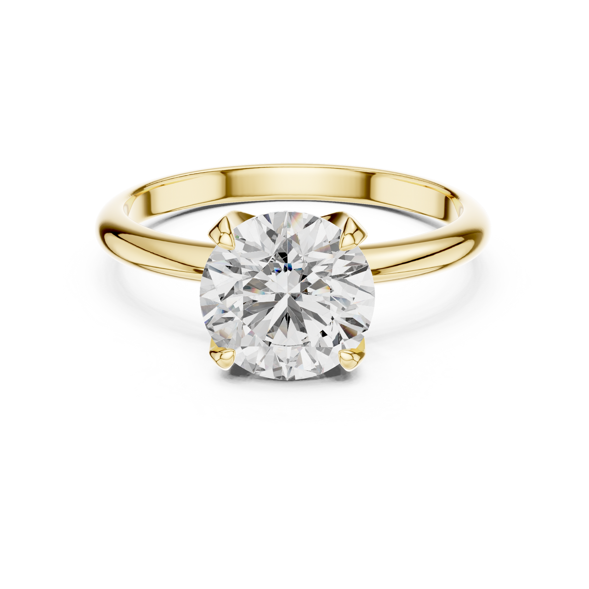 Round Brilliant Solitaire Ring – Bold Solitaire