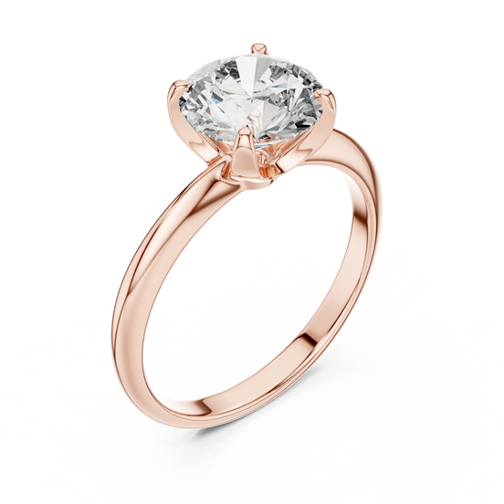 Round Brilliant Solitaire Ring – Bold Solitaire