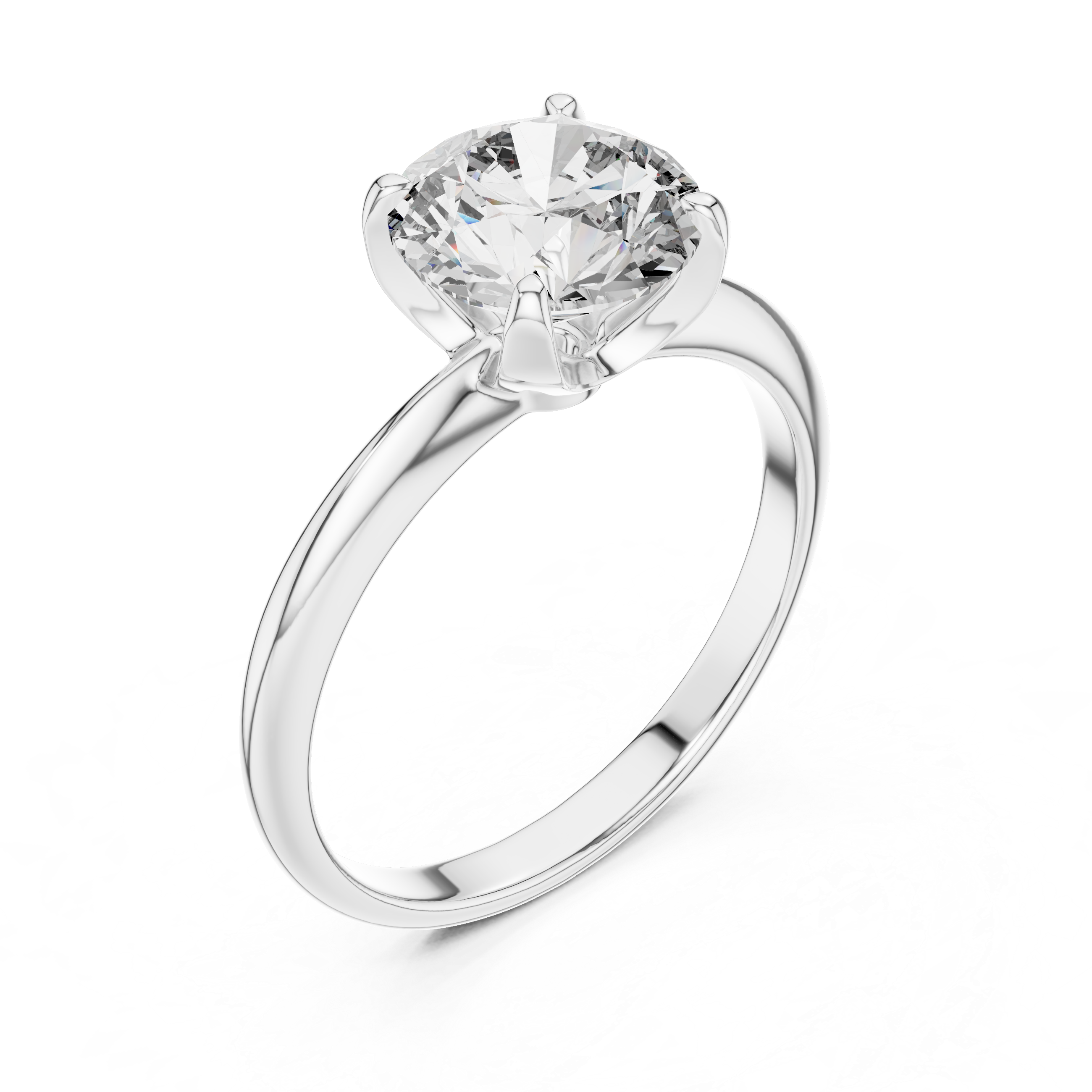 Round Brilliant Solitaire Ring – Bold Solitaire