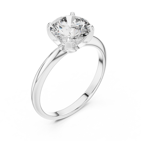 Round Brilliant Solitaire Ring – Bold Solitaire