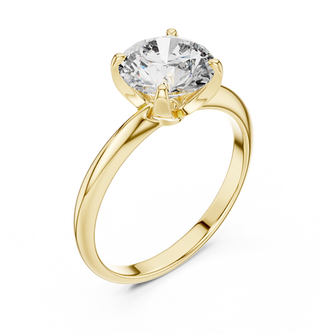 Round Brilliant Solitaire Ring – Bold Solitaire