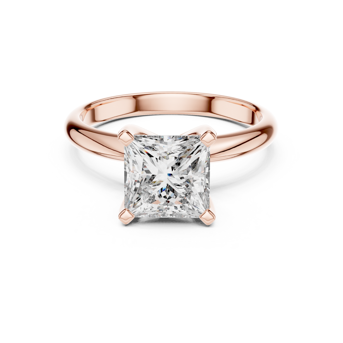 Princess Solitaire Ring