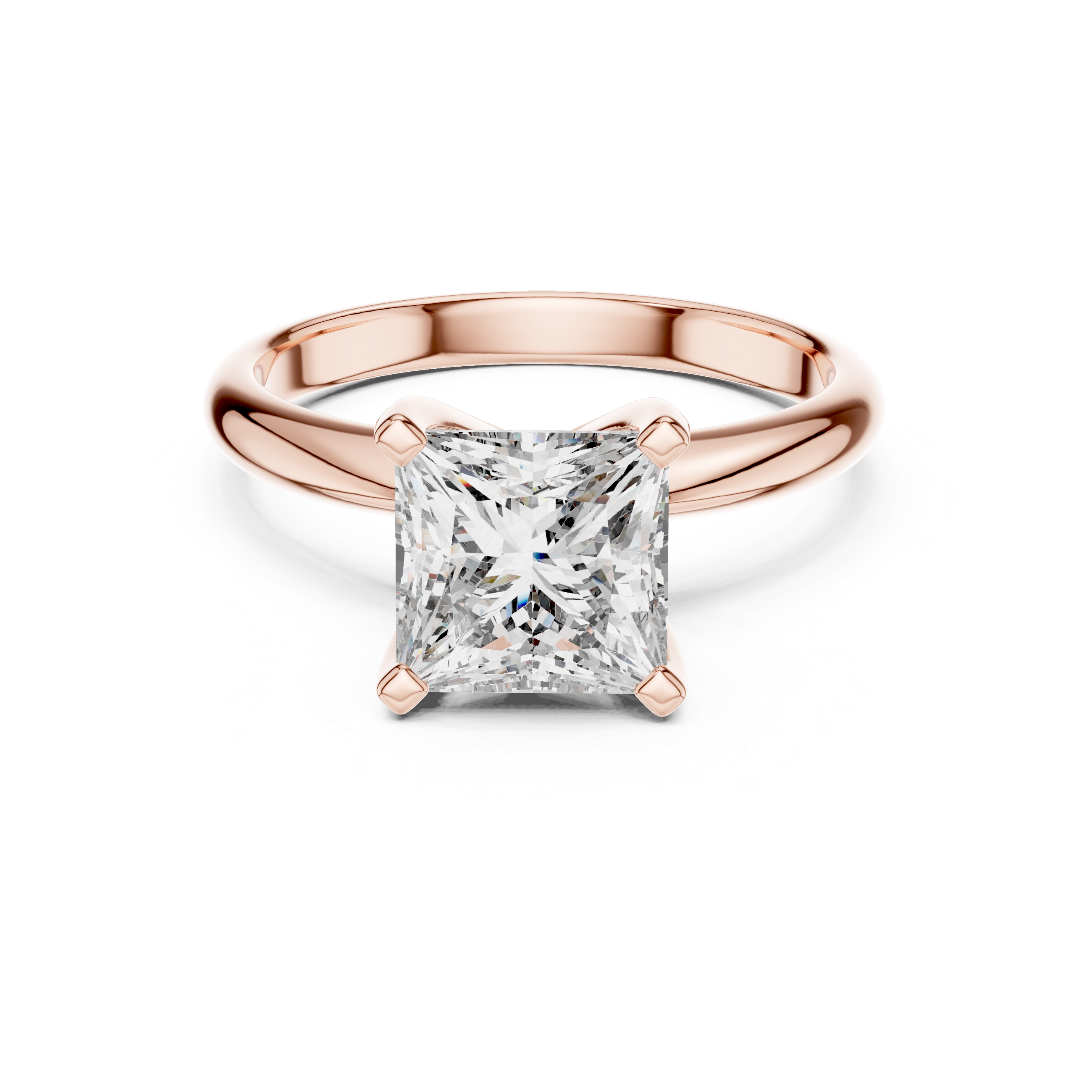 Princess Solitaire Ring