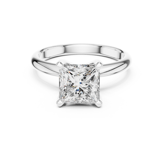 Princess Solitaire Ring