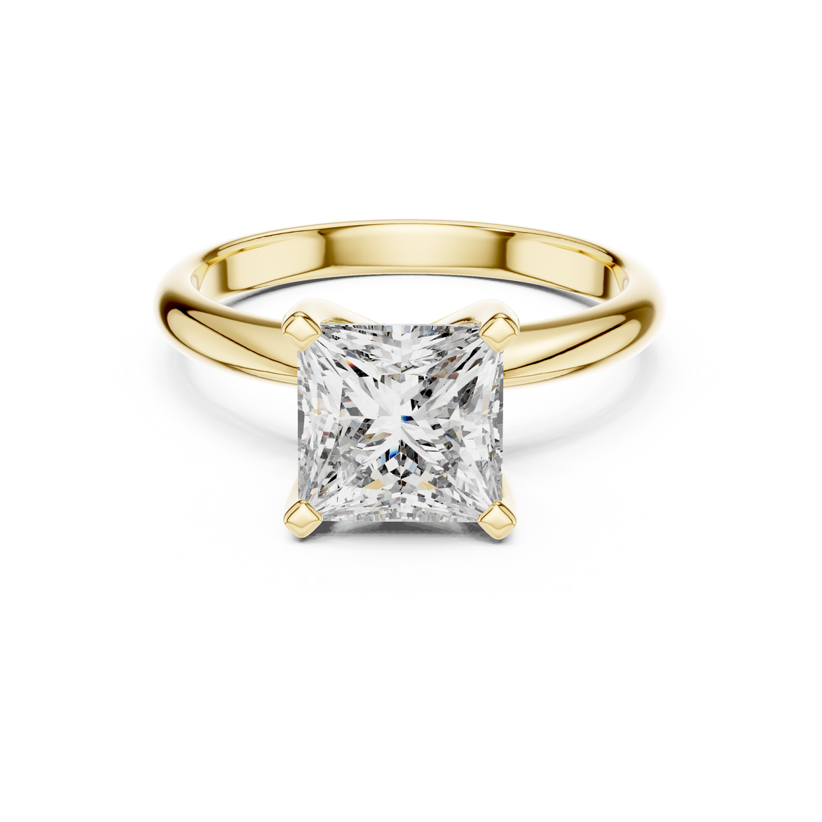 Princess Solitaire Ring