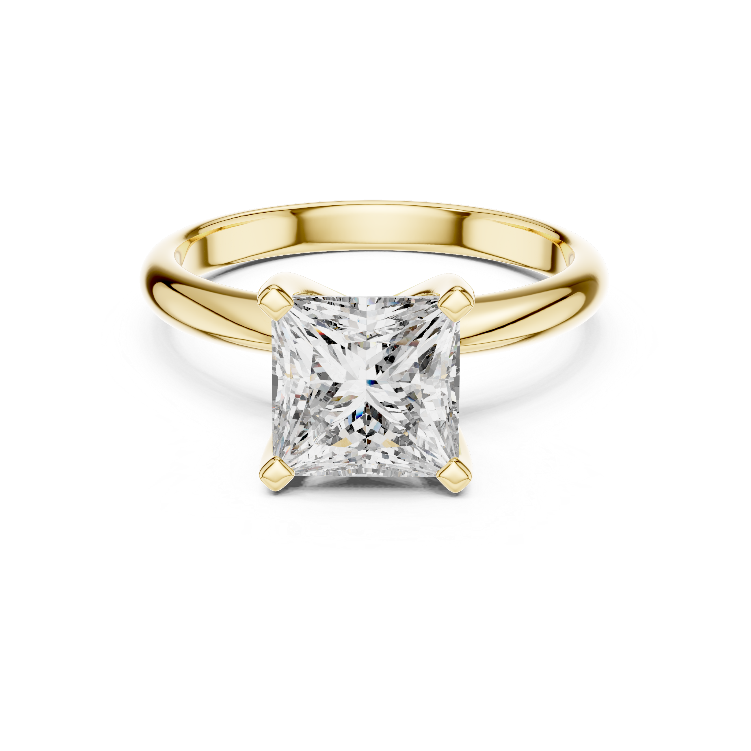 Princess Solitaire Ring