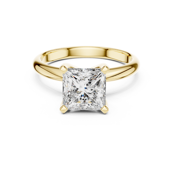 Princess Solitaire Ring